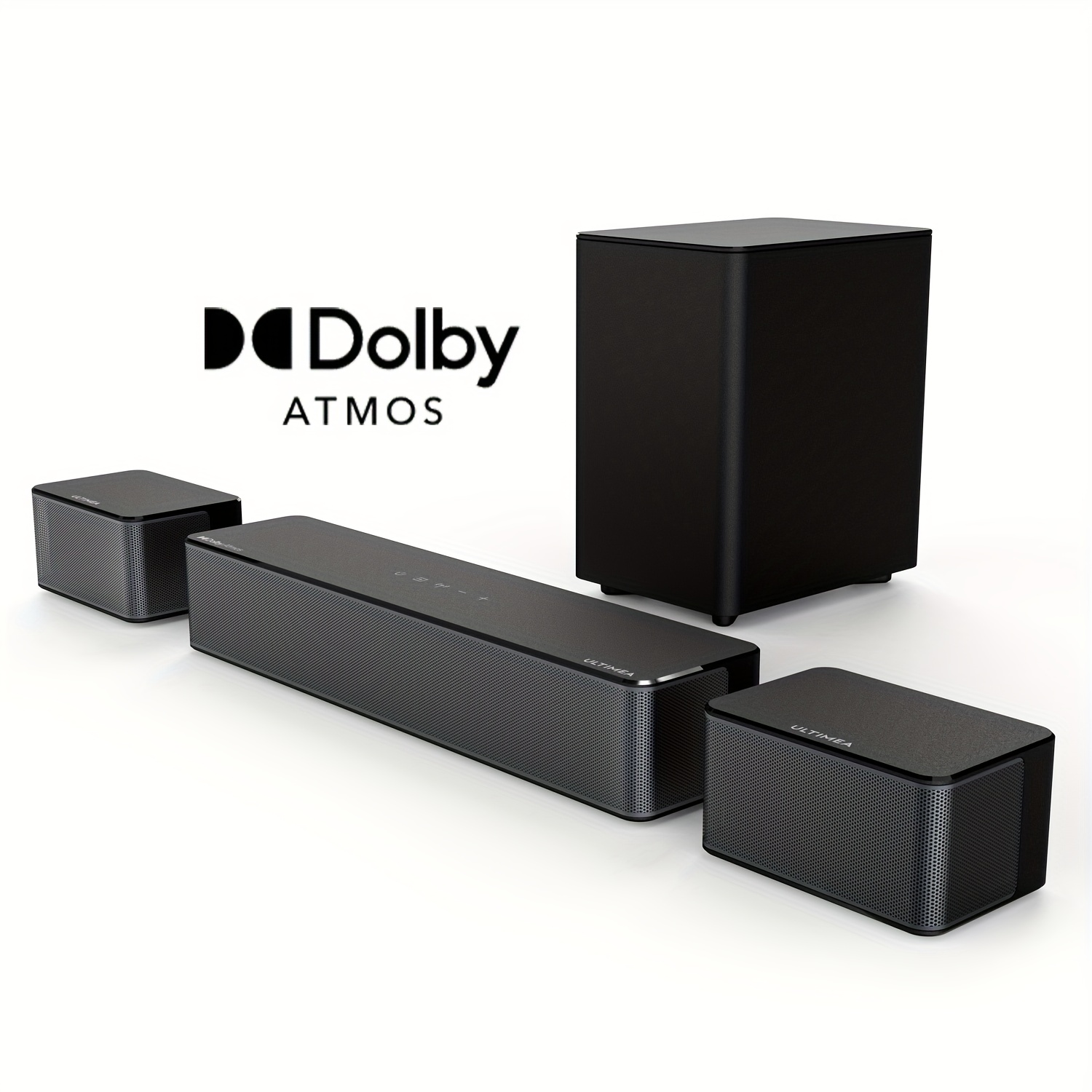 Image of Ultimea 5. Bar For Smart Tv With , Power Surround Sound System, , Adjustable Surround Speakers, For Tv & Home Theater