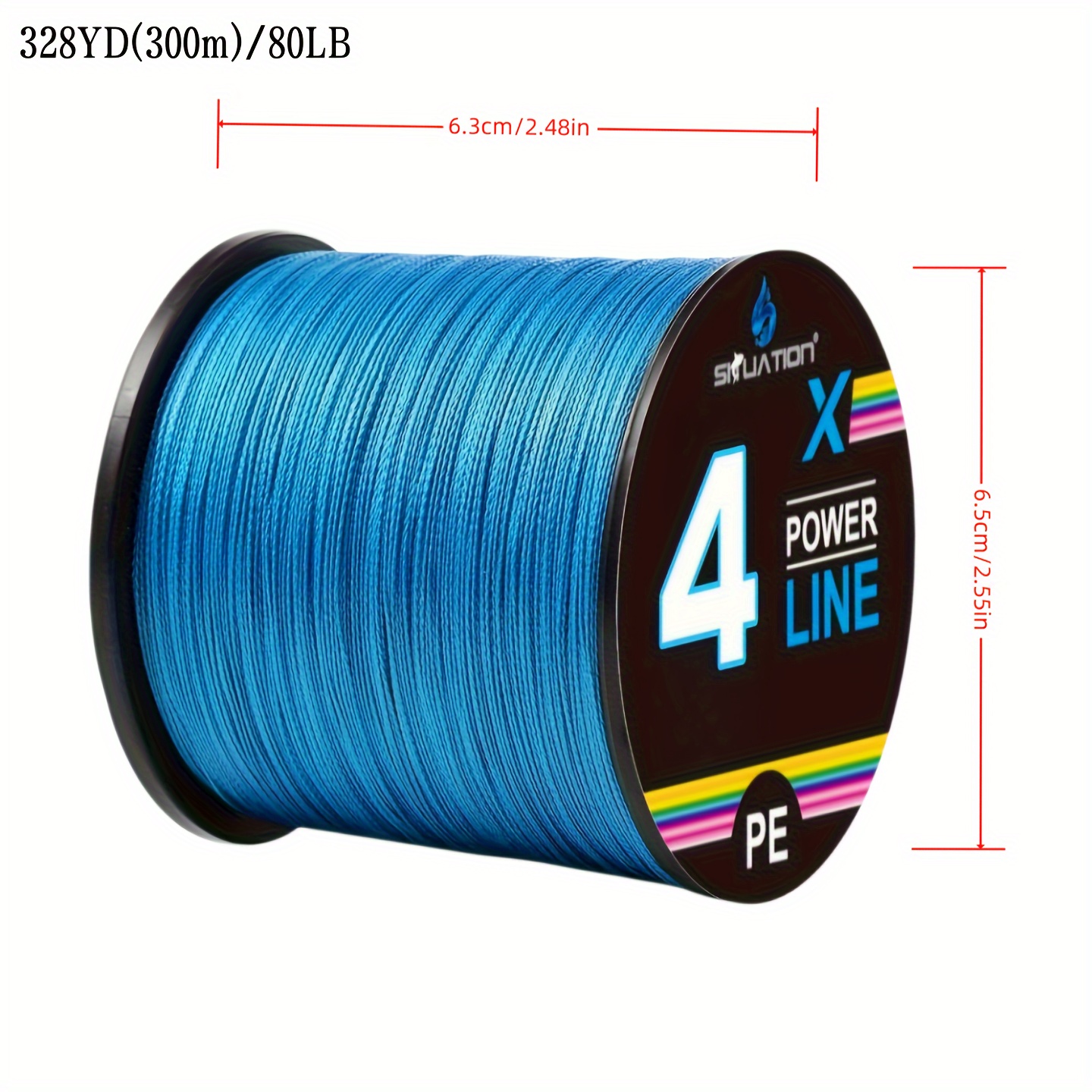 4/8 strand Braided Pe Line High Strength Fishing Main Line - Temu