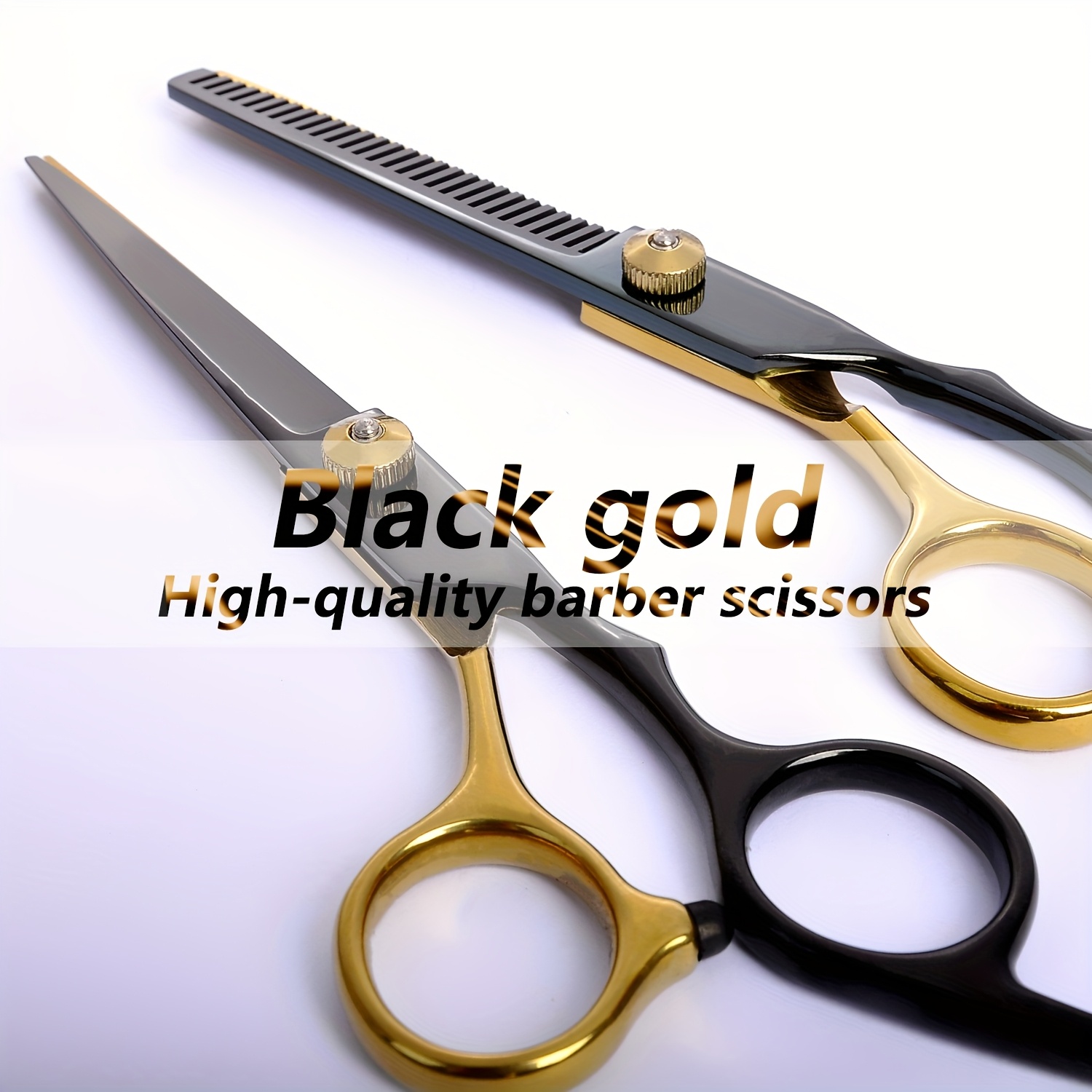 14pcs professional hair cutting scissors kit shears for men and women with thinning blending and cutting functions complete for barbers and stylists details 1