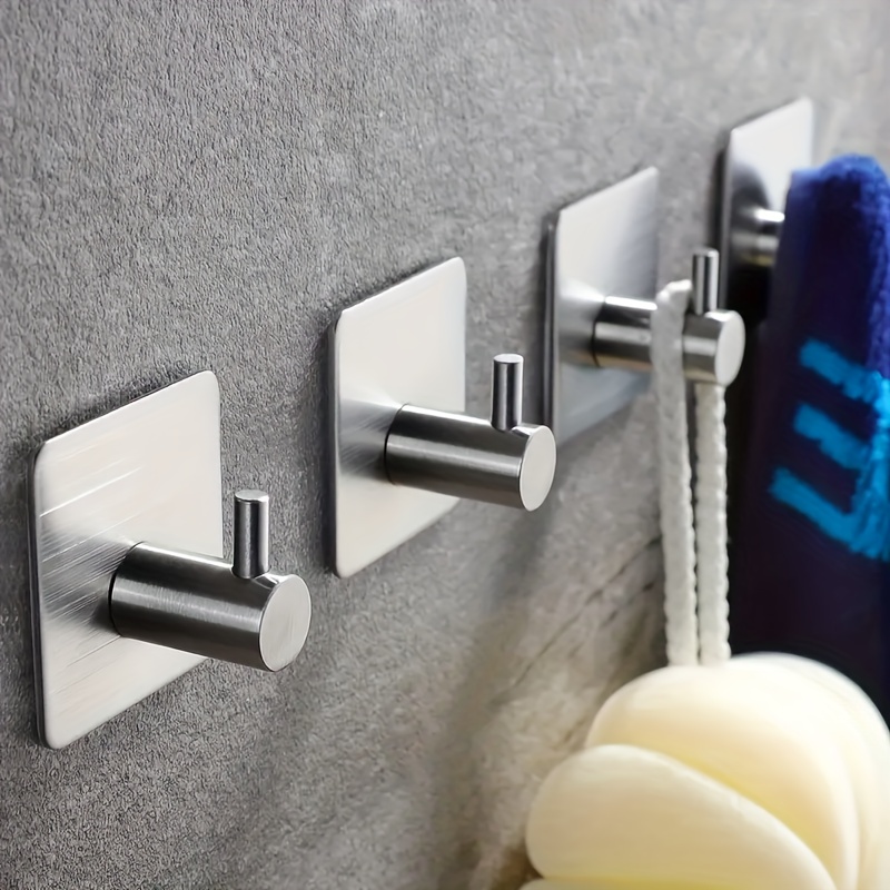 

4/6pcs - - - Stainless Steel, For Hanging Clothes, Towels & In Bathrooms And Bedrooms