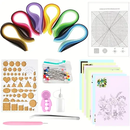 Mini Paper Rose Tutorial paper craft kits sold on Temu United States