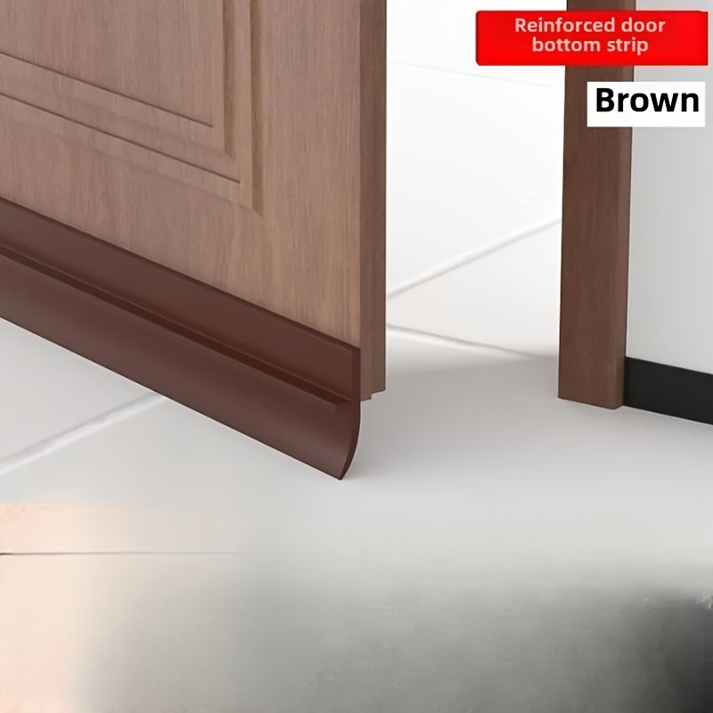 TEMU Nastro sigillante inferiore per porta antivento di ultima - Silicone antifurto ispessito, insonorizzazione e isolamento autoadesivo, design