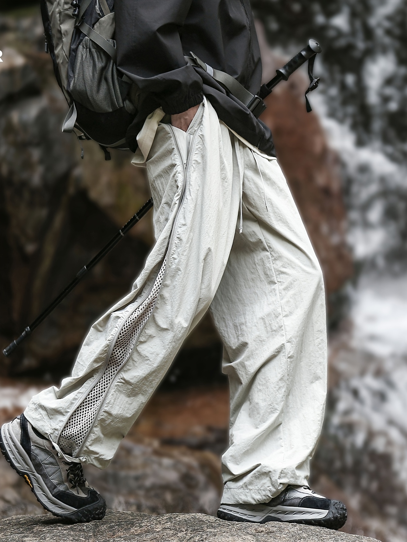 Sommer Wanderhose Herren Herren Outdoor Wanderhosen Mesh Leichte