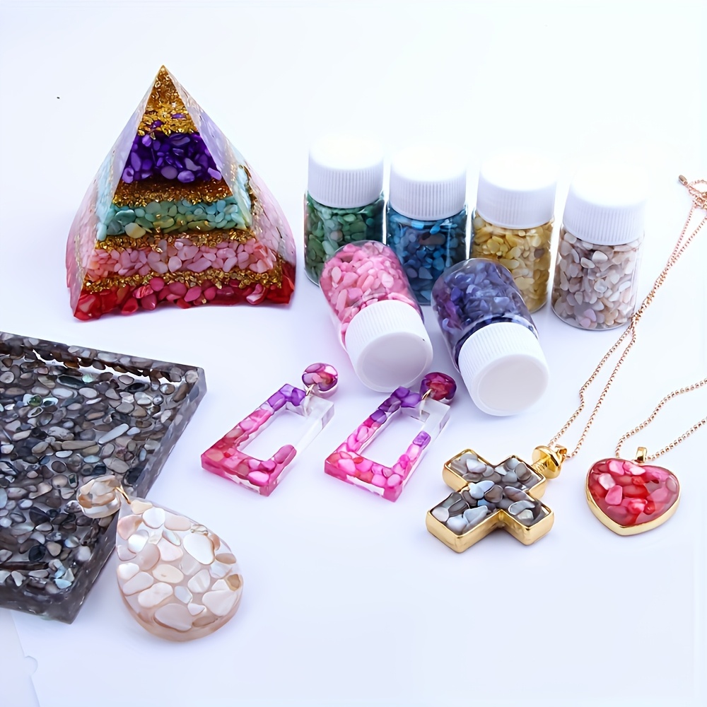 280pcs Natural Abalone Shell Chips for DIY Crafts