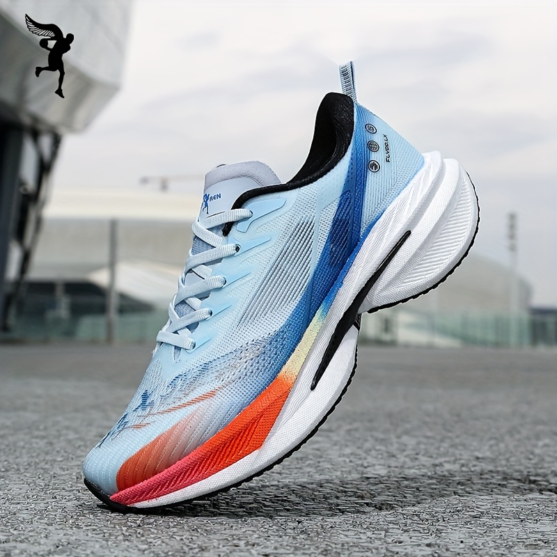 Tenis deportivos para hombre nuevos, suela MD liviana, malla transpirable tejida, para correr en carretera, viajes al aire libre, entrenamiento casual y competencia