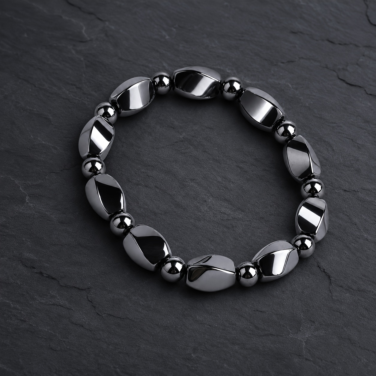 TEMU Pulsera de natural irregular multifacética, pulsera de cuentas de cálculo biliar vintage para hombre, joyería de protección mutua para , regalo