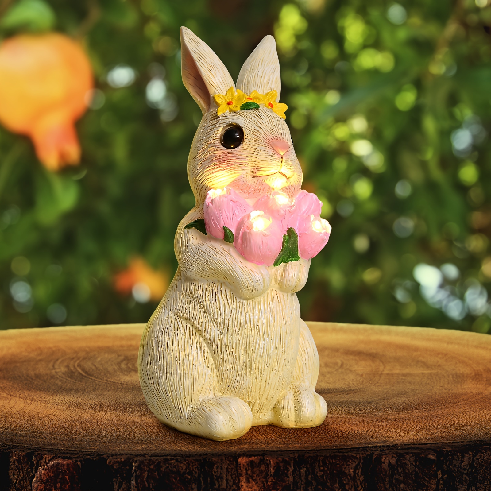 

Classic Resin Rabbit Statue, Animal Themed Garden Decor, Tabletop Mount, Ideal For Patio, Yard, Lawn, With No Electricity Or Battery Needed, For Thanksgiving, Christmas, Halloween, Day Gift