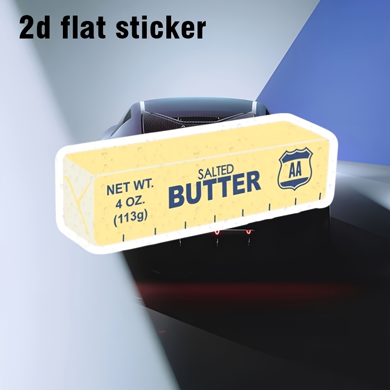 1pc   butter stick graphic sticker gift decoration graphic helmet bumper laptops cars trucks windows decal