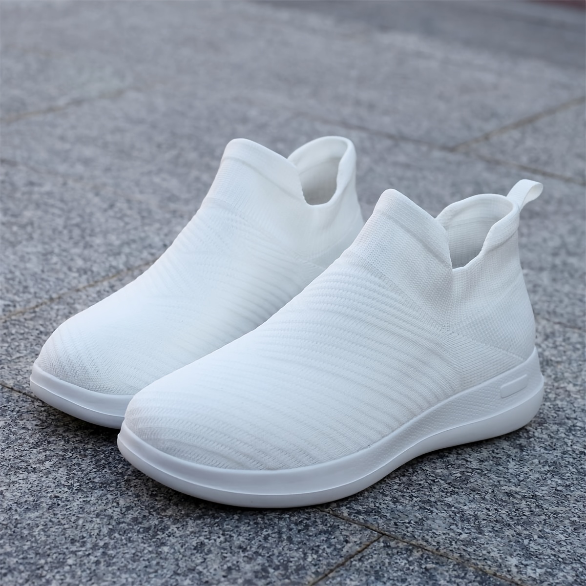 Womens Breathable Mesh Slip Sneakers Lightweight Comfortable