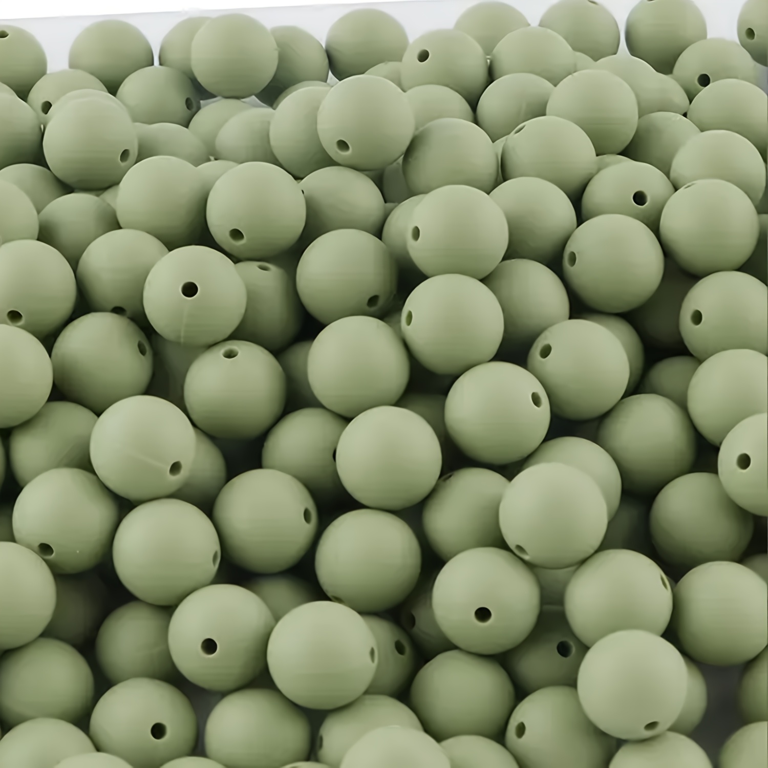 Image of 42pcs Spring And Summer Festival Colored 15mm Round Silicone Bead Set, Suitable For Making Bracelets, Bead Pens, Decorative Small Gifts, Diy Bead Products