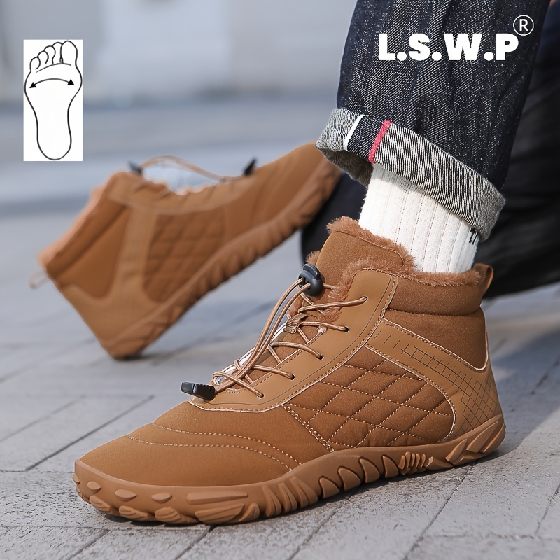 Men's Wide-Fit Snow Boots, Comfortable and Stylish