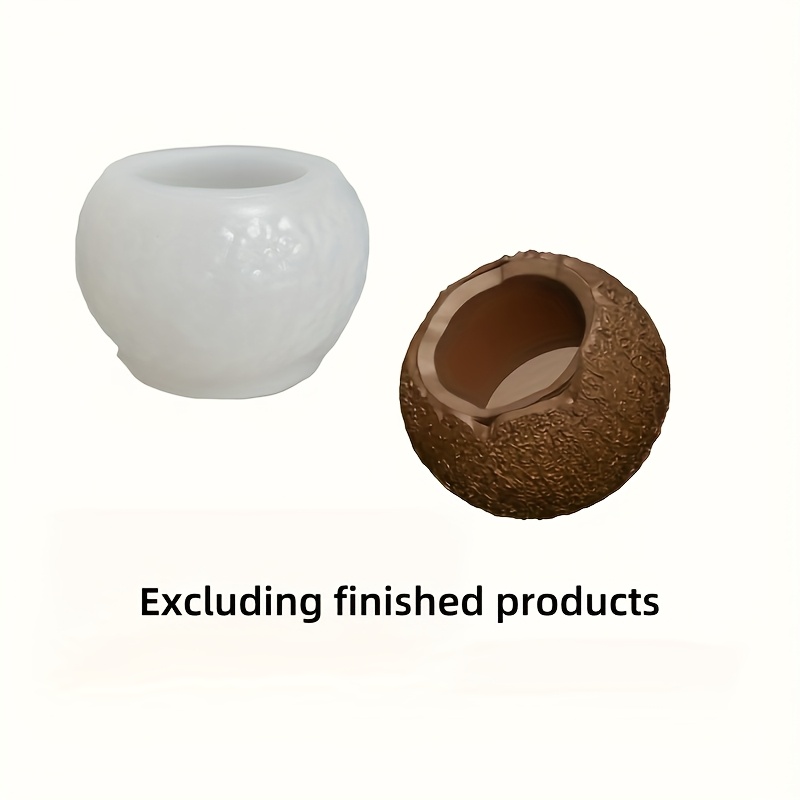 E-shop Kokosnussförmige Silikonform - Aromatherapie Gips Dekorationsform, eine weiche und leicht zu entformende kreative Form, ein wiederverwendbares