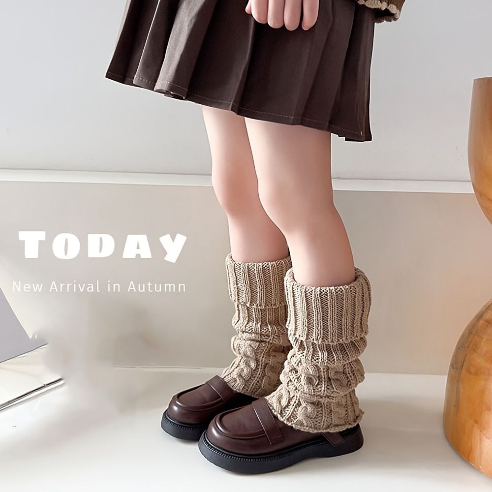 Children's Furry Leg Sleeve Leg Warmer Y2k Sub Style Cool Jk - Temu