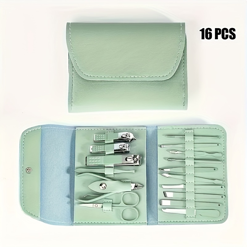 TEMU Nail Clippers Manicure Tool Set, With Portable Travel Case, Cuticle Nippers And Cutter Kit, Professional Nail Clippers Pedicure Kit, Grooming Kit For Travel