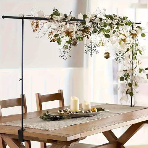 soporte de escritorio ajustable con clip, de hierro resistente, ideal para , , decoración de fiestas de navidad, planificación de , decoración , estilo bohemio, no requiere herramientas, se puede usar en interiores y exteriores