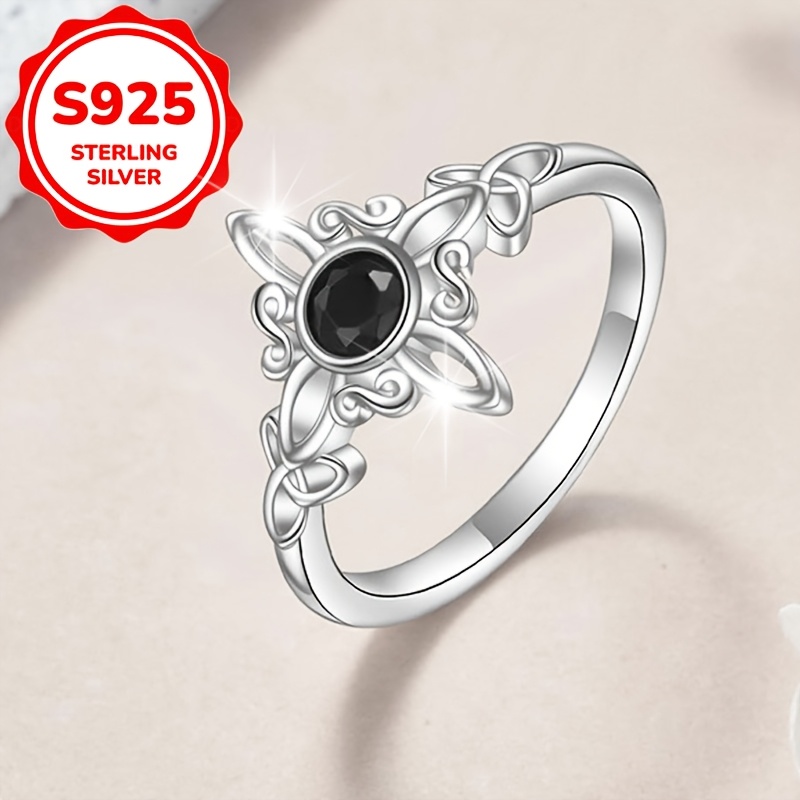 Women's S925 Sterling Silver Witch Magic Knot Ring, Gift for Friends