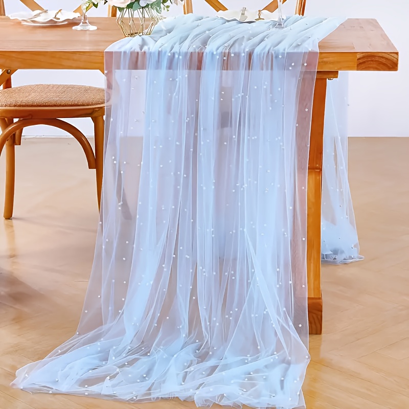 10 Ft Table Runner, Tulle Lace Table Cloth Wedding Arch Decorations, Bride And Groom Dessert Tables Runner For Wedding Baby Shower Birthday