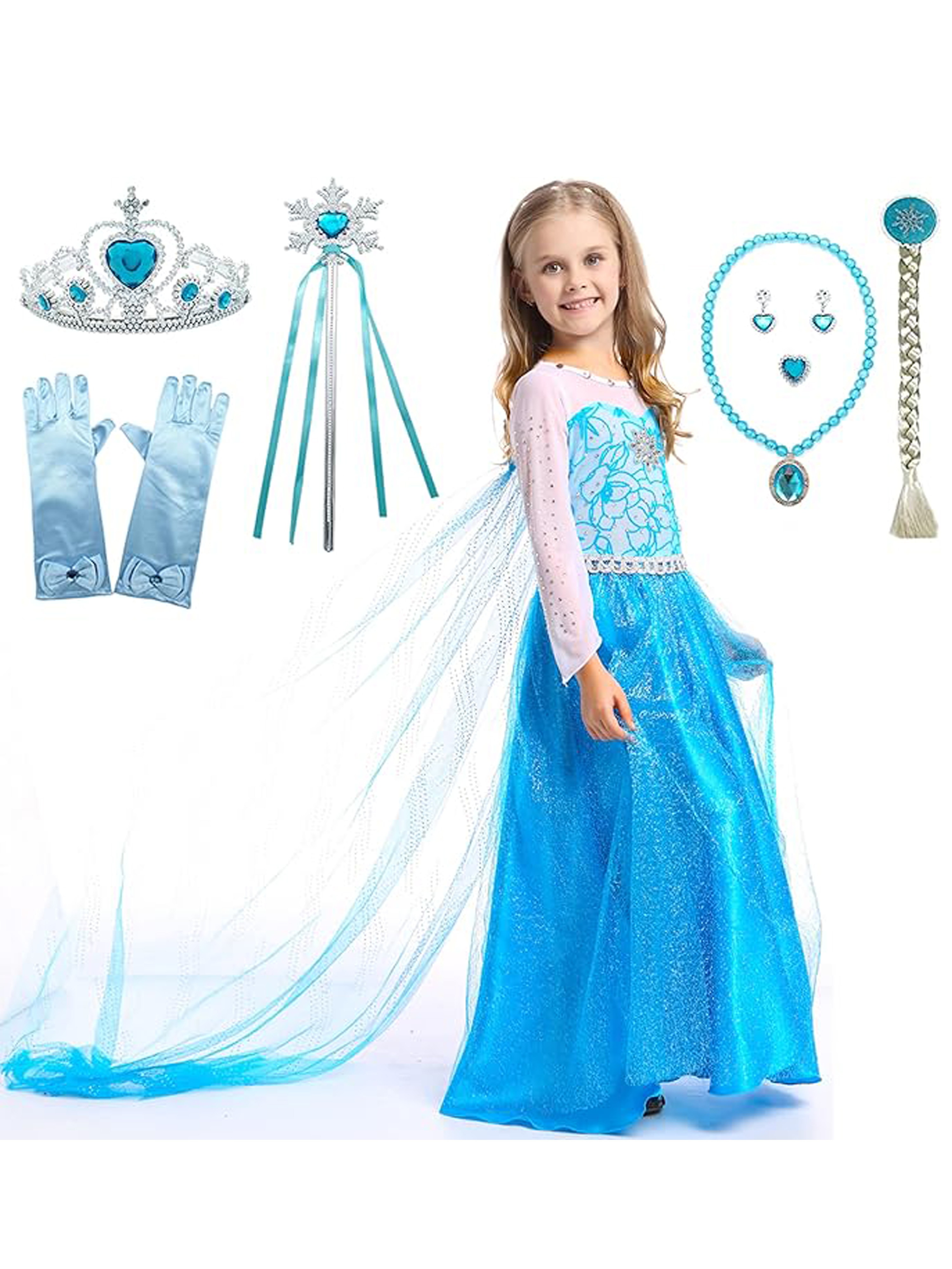 strapless open back dress Merida Costume for Kids - Disney Brave main image 0