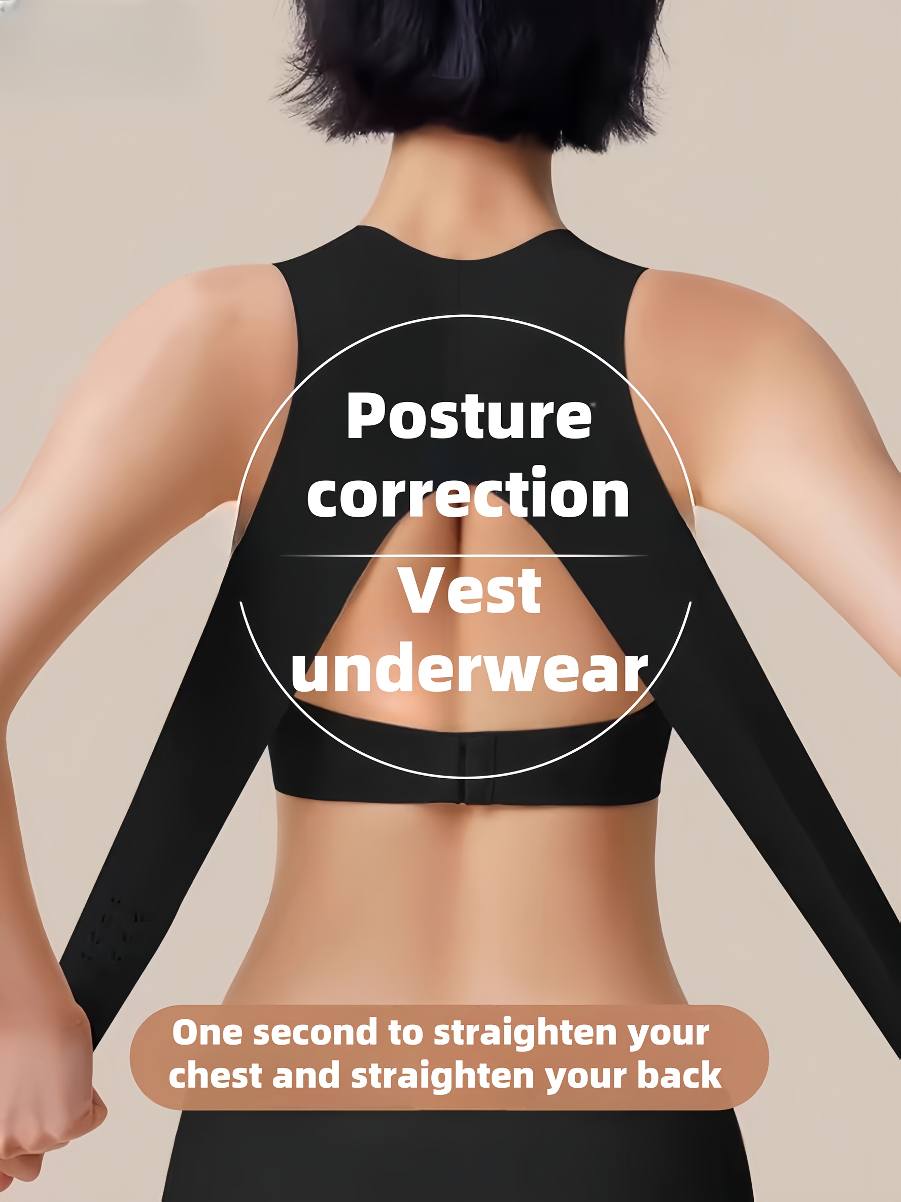 1pc Women'S Seamless Underwear with Removable Pads - Adjustable Posture Corrector, High Support, Wireless Comfort, Elegant Solid Color, Comfortable Everyday Bra with Cross Strap Detail, Everyday Comfort Bra|Elegant Design|High Support Br