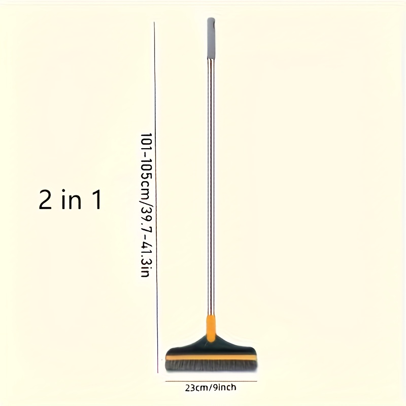 1pc Adjustable Long Handle Cleaning Brush with Angled Bristles & Built-In Glass Cleaner - Ideal for Bathroom & WC, Perfect for Hotels and Commercial Use, Bathroom Cleaning Tools