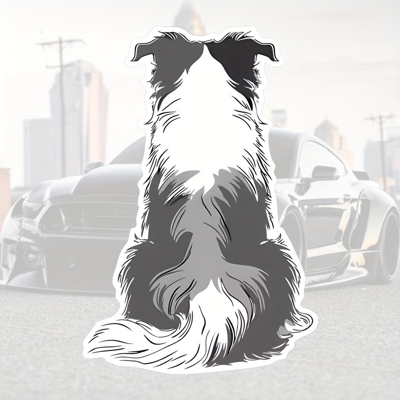 

Border Collie Backside Stickers - Cartoon Dog Decals For Cars - Waterproof Vinyl Car Stickers - Self-adhesive - Animal Theme - Irregular Shape - Glossy Finish