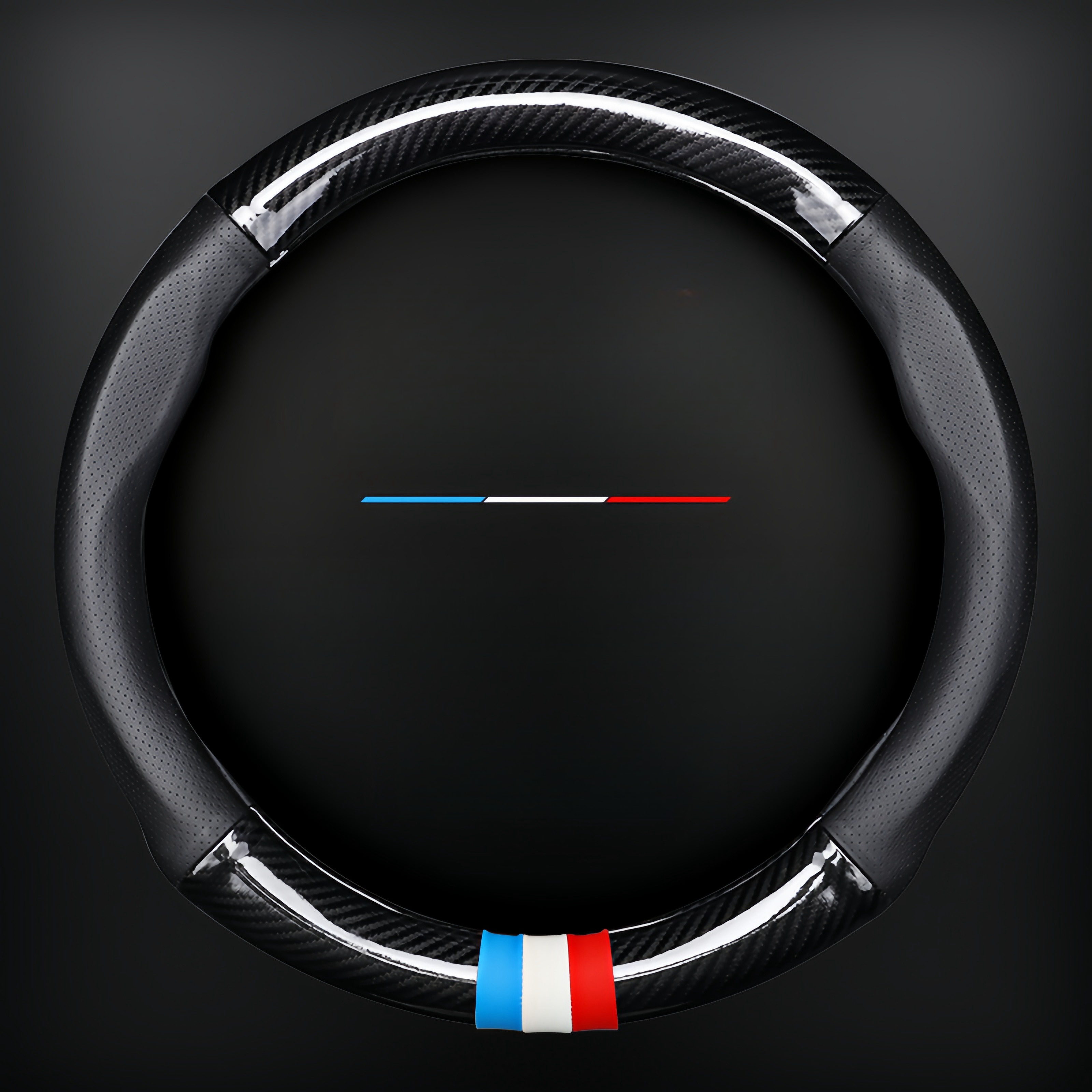 TEMU Car Universal Fiber Pattern Steering Wheel Cover Suitable For , For , For , For , Universal Anti-slip Car