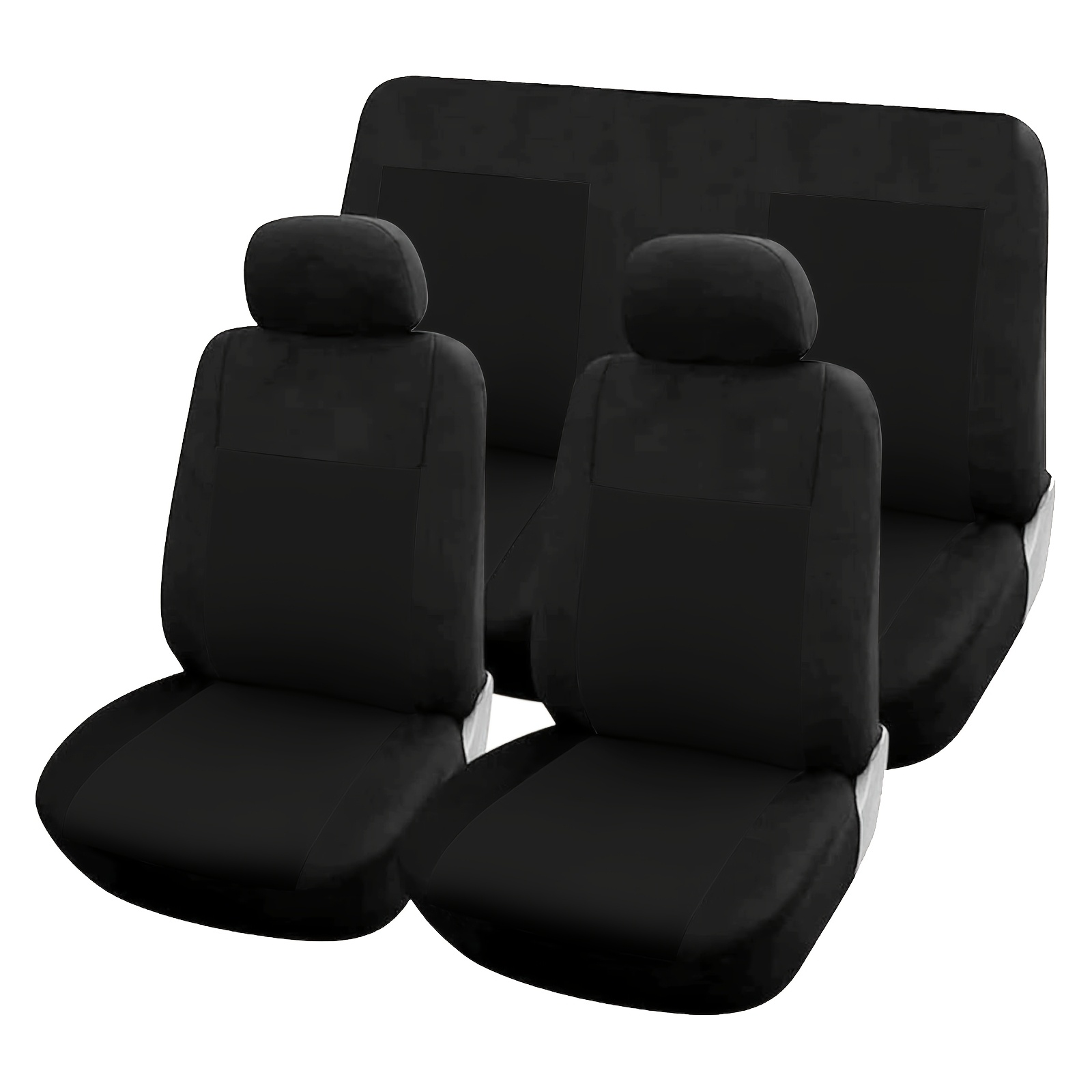 TEMU Universal 5-seater Full Car Seat Protection Covers, Made Of High-quality Memory Foam And Polyester. In Multiple Colors, To Install, Compatible
