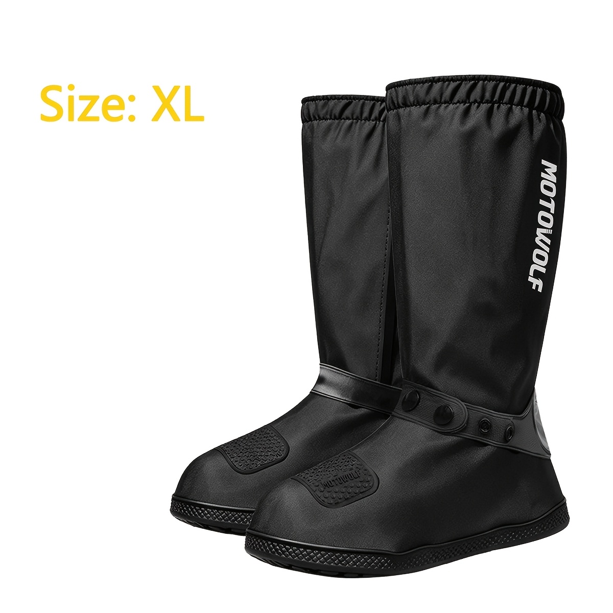 TEMU High Tube Pvc Shoe Covers For Men And Women, Suitable For Outdoor Sports In , Ideal For Motorcycle Riding And Hiking, Featuring Thick,