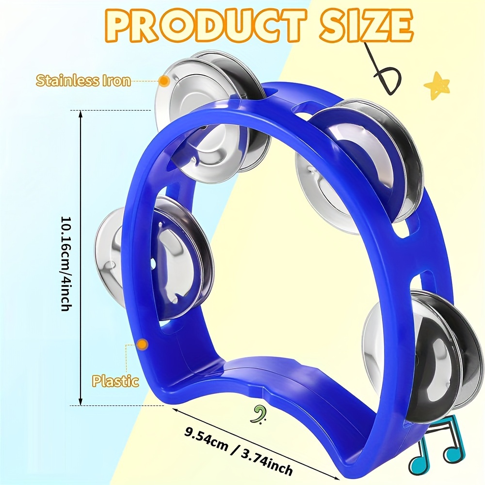 Mini Size 1pc Plastic Percussion Tambourine for Baby Hand Tambourine Musical Instrument 4 Bells on ABS Tambourine Musical Rhythm Instrument Hand Held Percussion Drum for Party Performance Concert, Tambourine For Church, Tambourine Wedding, Tambourine High Quality, Tambourine For Wedding, Tambourines For Wedding, Professional Tambourine, Music Instruments Tambourine, Tambourine For Party, Tambourines For Party, Colourful Handheld Tambourine, Tambourine Round, Small Tambourine