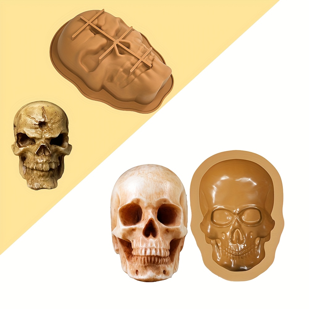 Image of 2pcs Halloween Silicone Mold Set For Chocolate Mousse Cake Baking Accessories