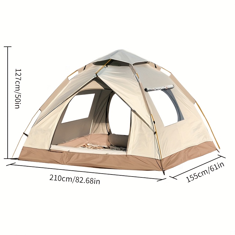 automatic   up camping tent windproof and sun resistant suitable for park camping trips outdoor hiking     vacations portable foldable design   gift Product details 4