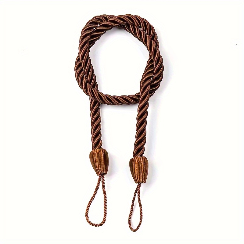 TEMU 1 pièce Attache de rideau en corde torsadée, Attache tissée pour rideau, Accessoire de fenêtre multifonctionnel pour décoration de , Matériau