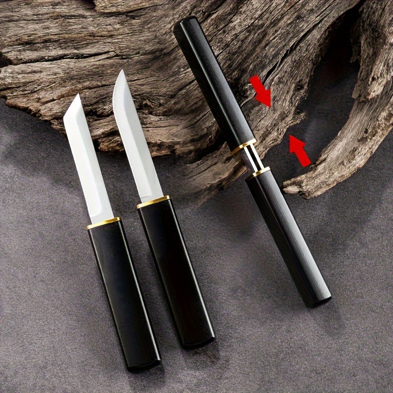 Mini Katana Knife Damascus Steel Tanto Fixed Blade Knife - Temu