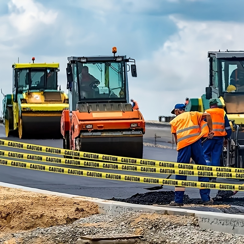 универзална жолта трева за предупредување - водоотпорна, отпорна на   pe бариера лента за  , карневали, градежништво и декорации за ноќта на вештерките, 2.95ин x 98фт Детали за производот 5