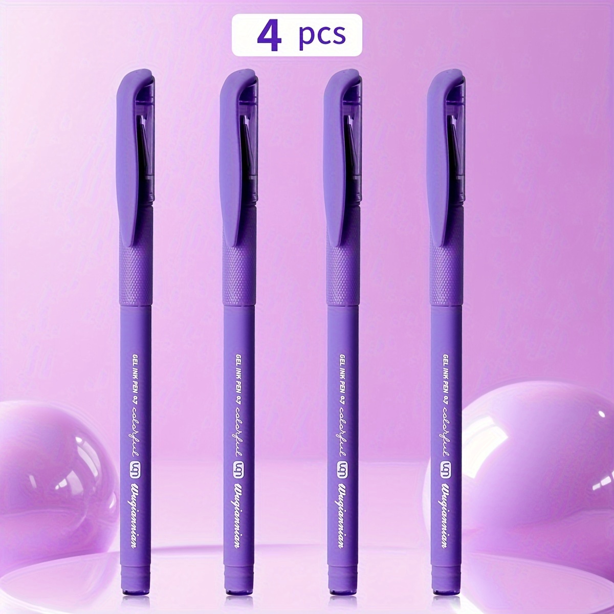 Image of Wqn 4/8pcs Ins Matte Neutral Pen, 0.7mm Tip, High-quality Quick Drying Ink, Smooth Writing, Comfortable Pen Grip, Suitable For Practicing Handwriting, Writing Stickers, Back To