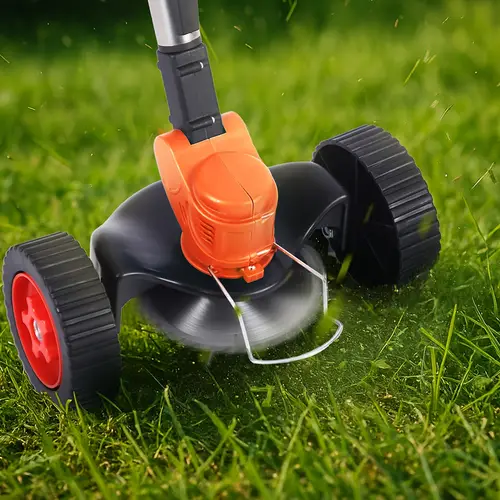 home small portable electric lawn mower 7500mah 24v with 2 lithium batteries 3 kinds of blades cordless electric brush lawn edger grass string lithium battery cordless handheld lawn mower yard multifunctional mower