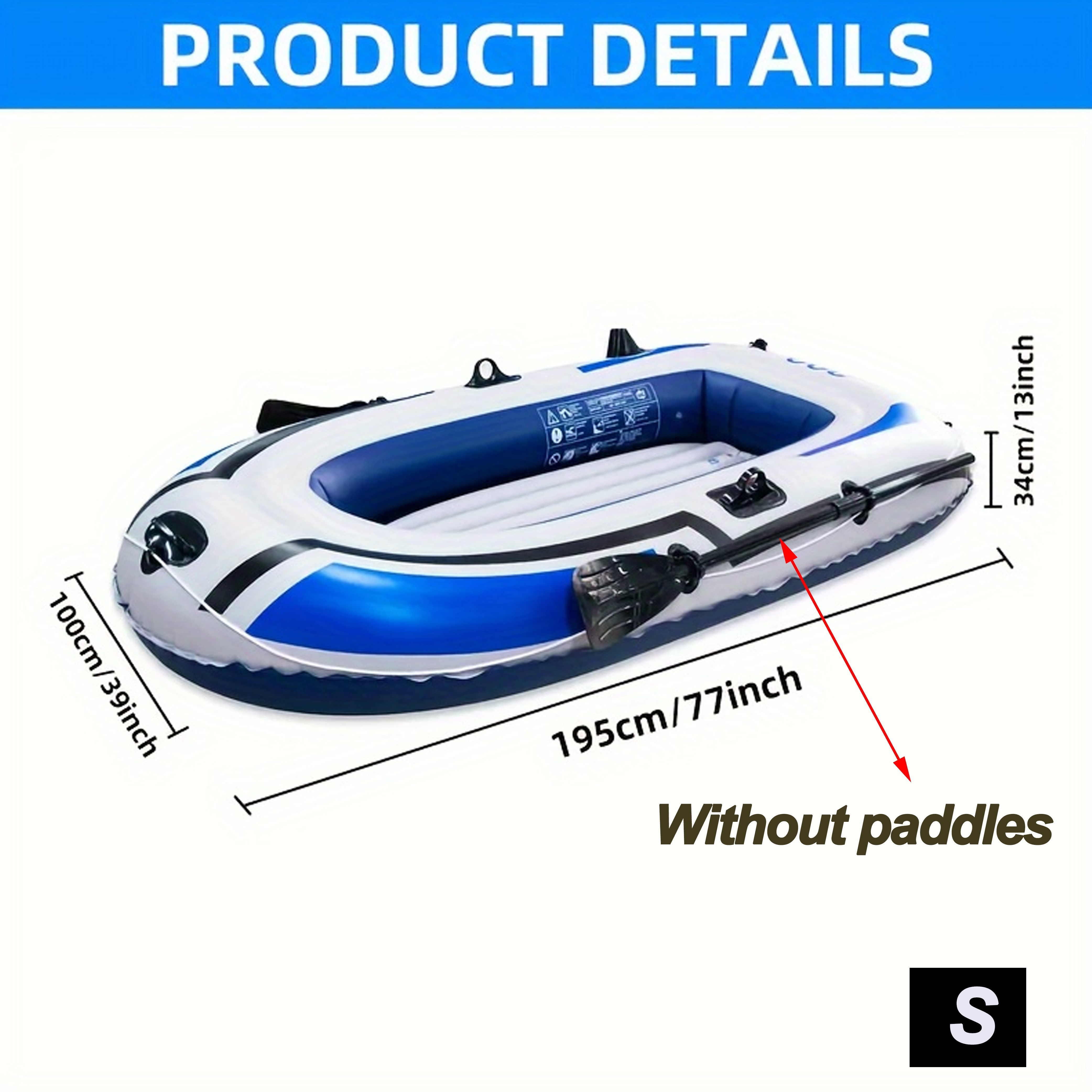 

Inflatable Pvc , 107- Thickened , Rod , Bag, For Sea , Diving, , And , 250kg/5510lbs , Pvc , 2/3/4 Person