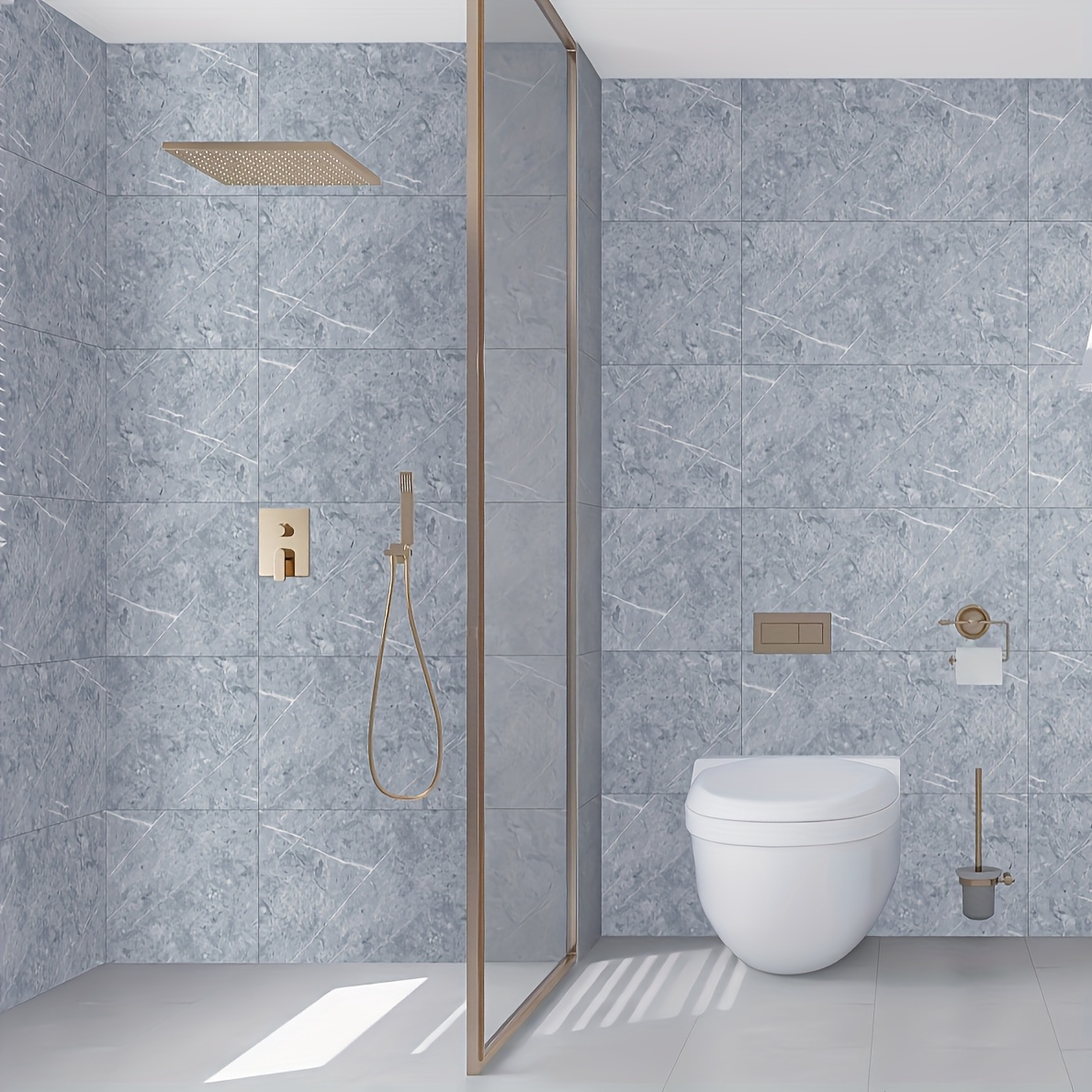 10pcs 20pcs 60cm 30cm 23 62in 11 81in porcelain tile stickers wall decoration ugly wall panel waterproof and moisture proof bathroom kitchen wallpaper details 5