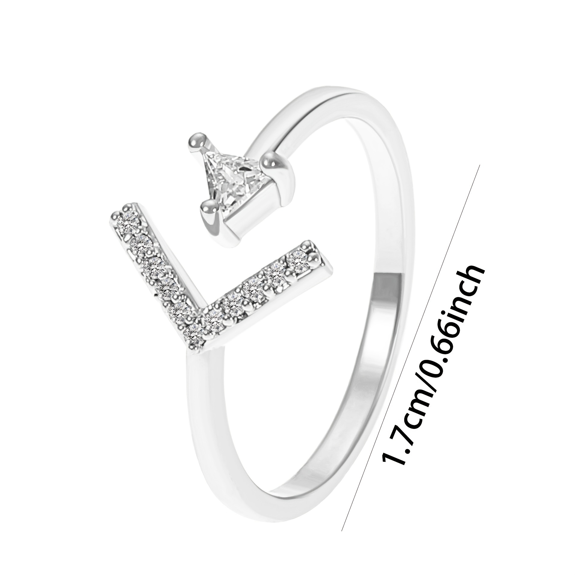 Women's S925 Sterling Silver Arrow Open Adjustable Ring