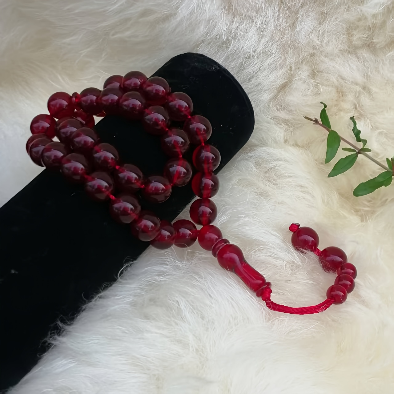 Image of Beads Tasbih 33 Beads Acrylic Misbaha Dhikr Rosary 12cm Saudi Arabian Necklace For Men And Women