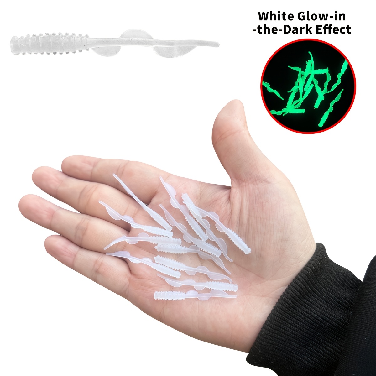 TEMU Floating Soft Lure For Lure, Sea & Rock Fishing, 50mm/0.2g Lifelike Swimming Action, Anti-snag Design, Bite And Tear Resistant. Fish: Topmouth ,