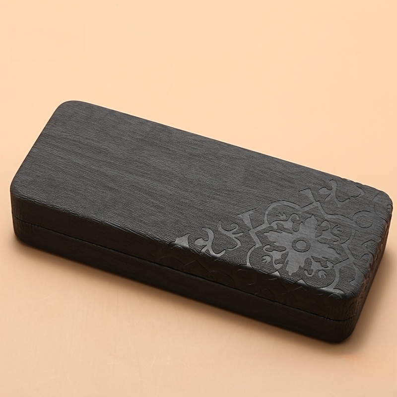 Image of 1pc Fashionable High-end Pu Eyeglass Case, Unisex Stylish And Minimalist Eyeglasses And Fashion Glasses Storage Box For Large Frame Glasses