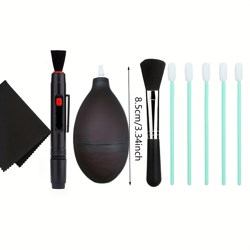 E-shop Ein multifunktionales Reinigungsset für Objektive, inklusive Objektivreinigungsstift, weicher Bürste, 2-in-1 Objektivreinigungsstift,