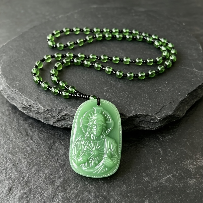 Men's Vintage Classic Jesus Pendant Necklace