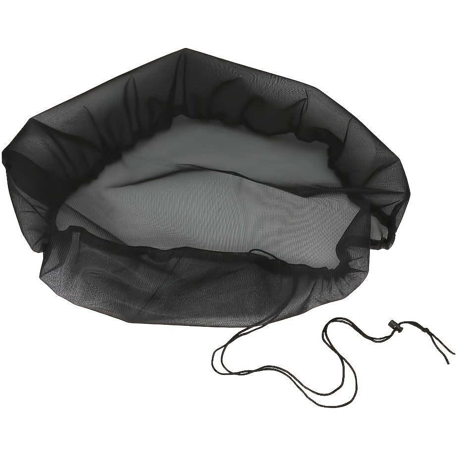 1pc Rain Barrel Covers with Drawstring - Durable Polyester Mesh for Leaf & Debris Protection, Ideal for Gardens, Lawns & Outdoor Spaces Rain Barrel Mesh Cover Patio Set Covers for Outside Waterproof