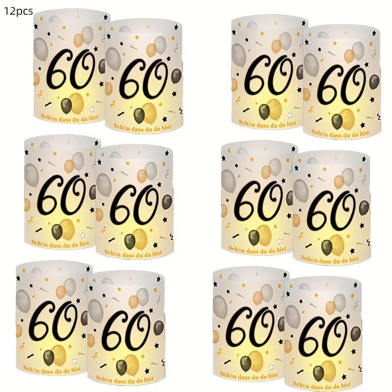 6/8/12pcs Lantern Table Decor For Birthdays, Suitable For Men And Women, Perfect For Tea Lights Or Candles