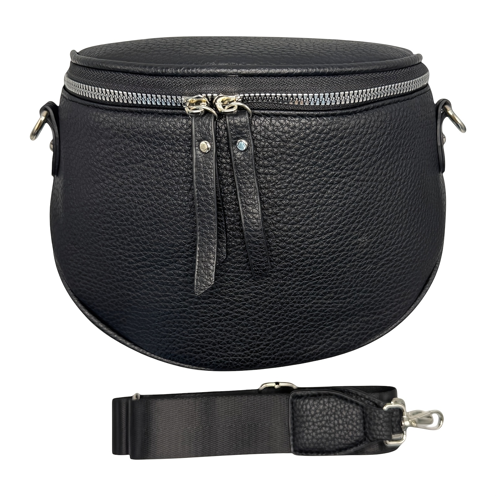 

Simple And Large-capacity Pu Leather Fanny Pack, Shopping, Travel, Fashion Shoulder Strap Messenger Bag, Is A For Lovers , A Beautiful For Holiday Gifts