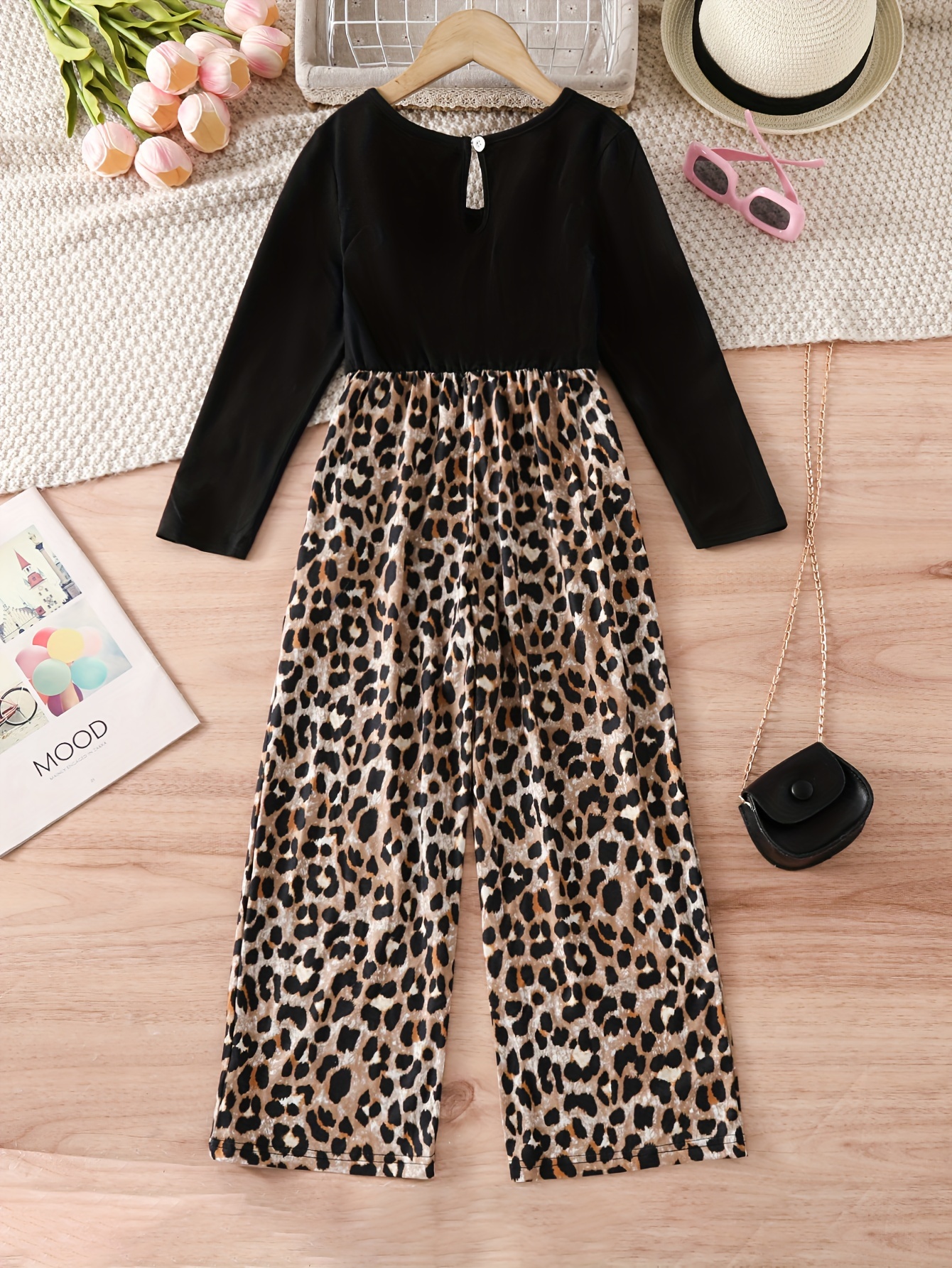 stretchy chic leopard jumpsuit Temu United Kingdom