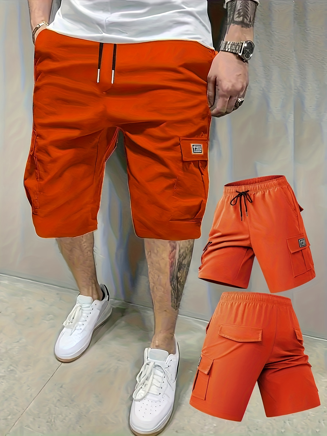 Short Cargo Homme Multi-Poches Nouveau Short de Travail Cargo Transfrontalier pour Homme avec Plusieurs Poches, Short de Randonnée Décontracté et à la Mode pour l