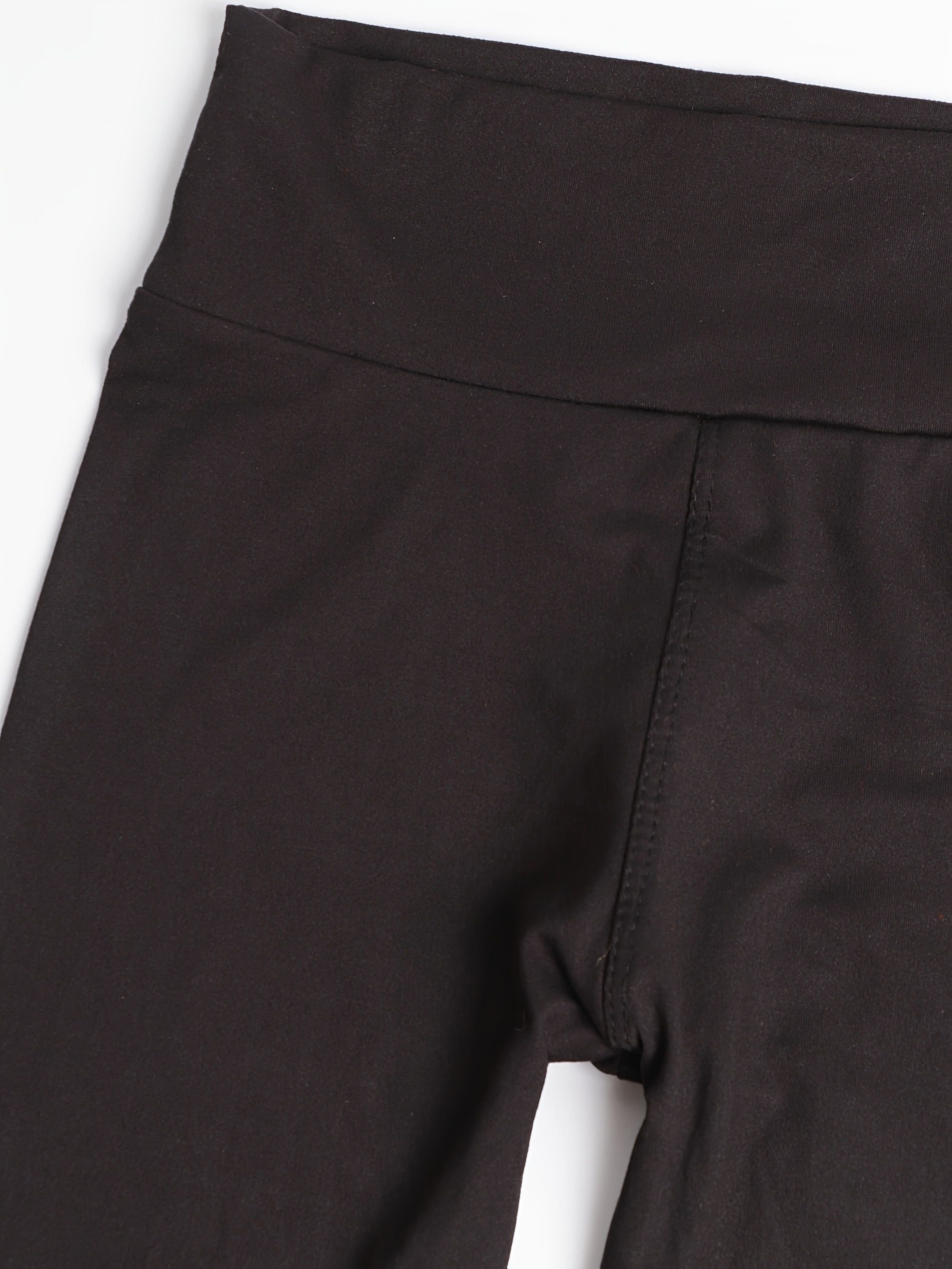 Girls' Stretch Soft High-Waist Black Leggings for Fall/Winter